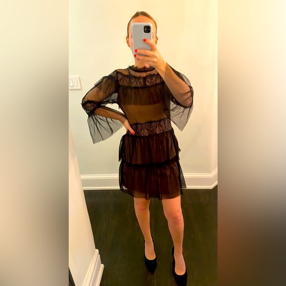 Zara lace and embroidery dress - Picture 5 of 5